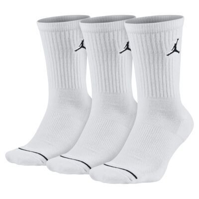 Calze Jordan bianco Jumpman Crew basket 3 paia art. SX5545 100