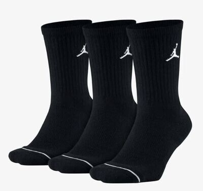 Calze Jordan nero Jumpman Crew basket 3 paia art. SX5545 013
