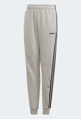 Pantaloni Adidas in felpa grigi 3 strisce nere Essentials bambino ragazzo art. DV1801