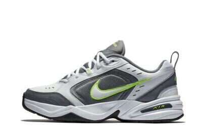 Nike Air Monarch IV bianco grigio giallo fluo scarpe sportive uomo art. 415445 100 Nike Air Monarch IV bianco grigio giallo fluo scarpe sportive uomo art. 415445 100