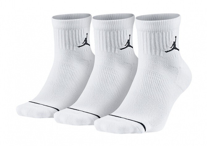 Calze Jordan bianco Crew Up logo Jumpman art. SX5544 100