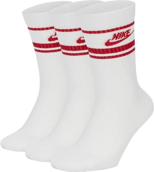 Calze Nike Everyday Essential bianco rosso 3 paia art. CQ0301 102