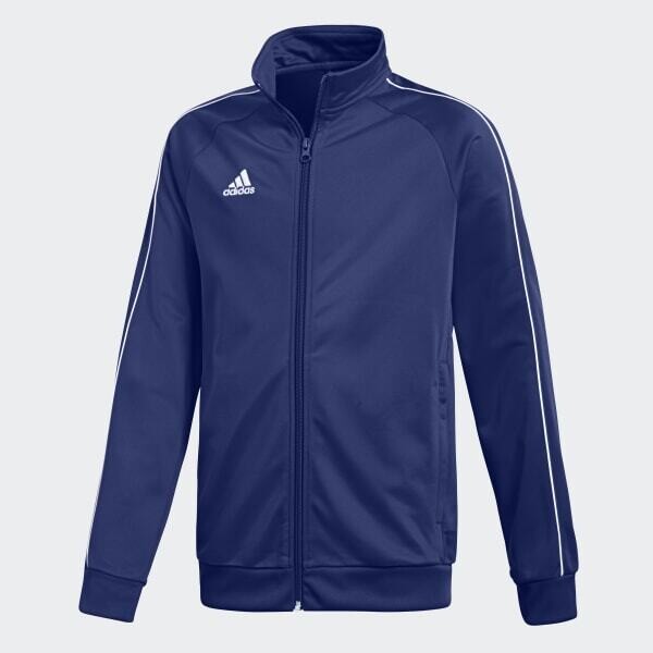 Giacca Tuta Bambino Blu Scuro Adidas Core 18 art. CV3577