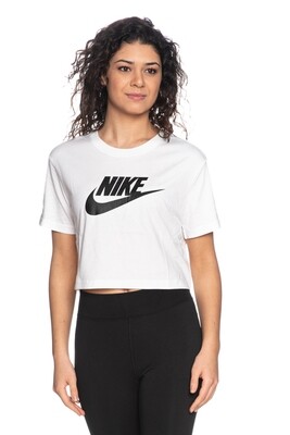 Tshirt Nike Crop Bianca Essential Donna Maglia corta sportswear Art. BV6175 100