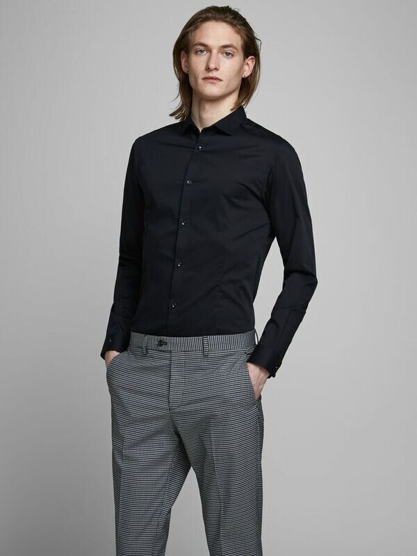 Jack&Jones Camicia Classica Nera Super Slim art.12097662 N