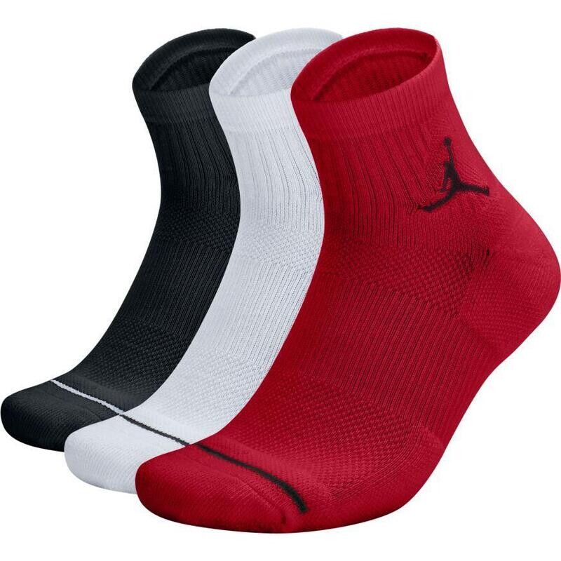 Calze Jordan Quarter Corte Multicolore Rosso Bianco Nero art. SX5544 011