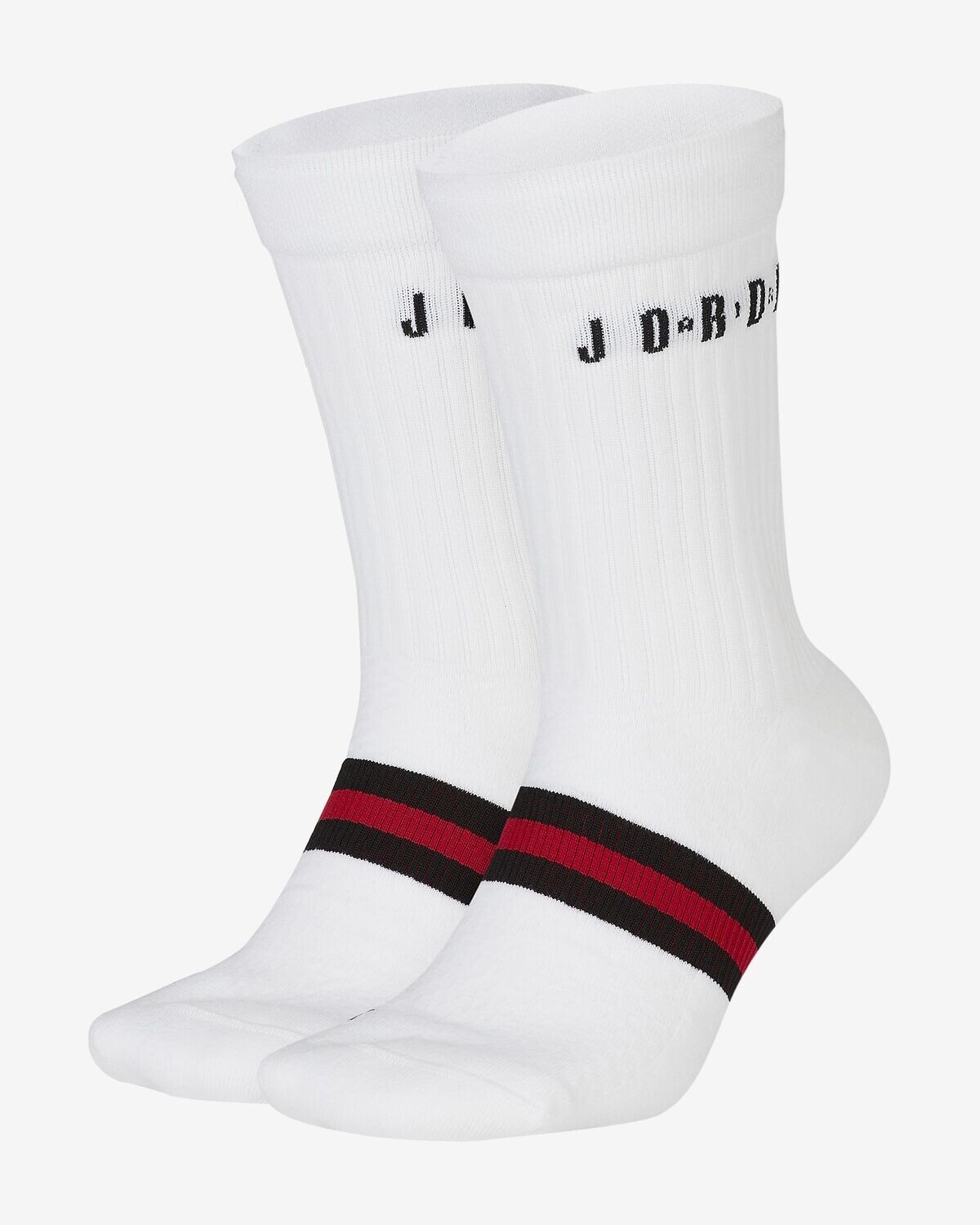 Calze Jordan Bianche High  con Scritta Legacy Unisex 2pack art. SK0025 100