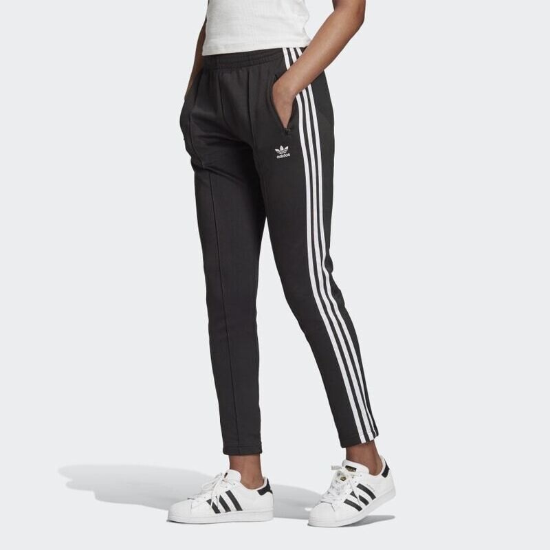Pantalone Track Donna Neri Adidas Originals Primeblue SST 3 Stripes White art. GD2361