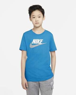 T-Shirt Azzurra Bambino Nike Sportwear art. AR5252 447