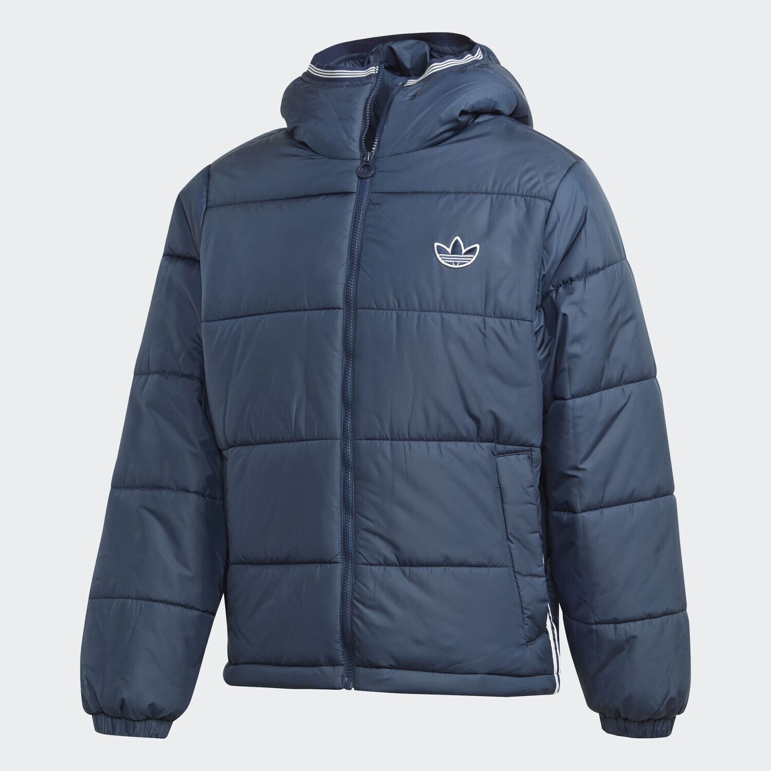 Bomber Navy Blue Uomo Con Cappuccio Padded Hooded Puffer Adidas Originals art. GE1292