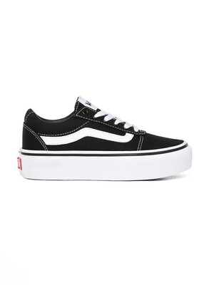 Sneakers Ward Platform Vans Nera bianca Bambina Ragazza Art. VN0A4UUV1871