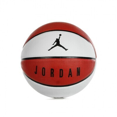 Pallone Jordan Playground 8p 07 Bianco Rosso con logo Jordan Art. J000186561107
