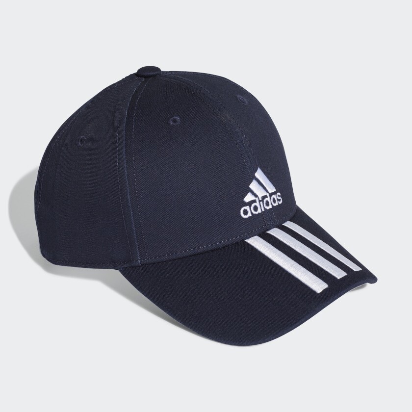 Cappello Adidas Blu Baseball 3 Stripes Strisce art. GE0750