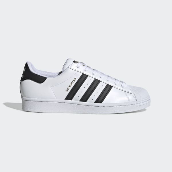Adidas Superstar Bianco / Nero Unisex Uomo sneakers classic art. EG4958