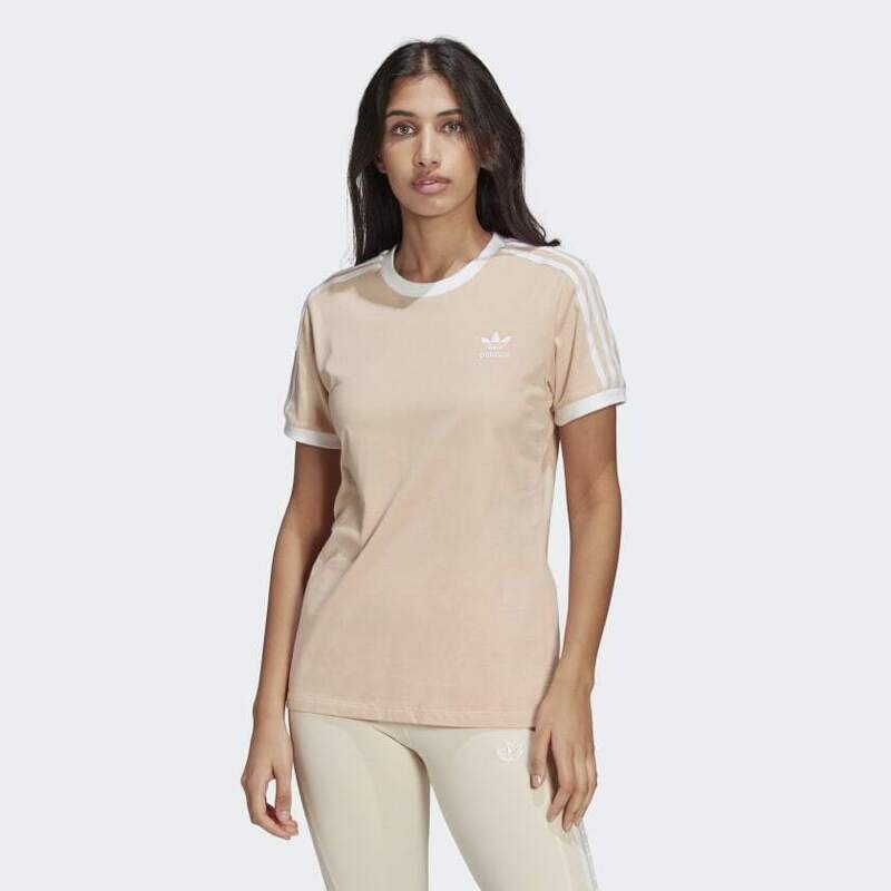 T-Shirt Donna Rosa Adidas Originals Adicolor Classics 3 Stripes Pink art. GT4262