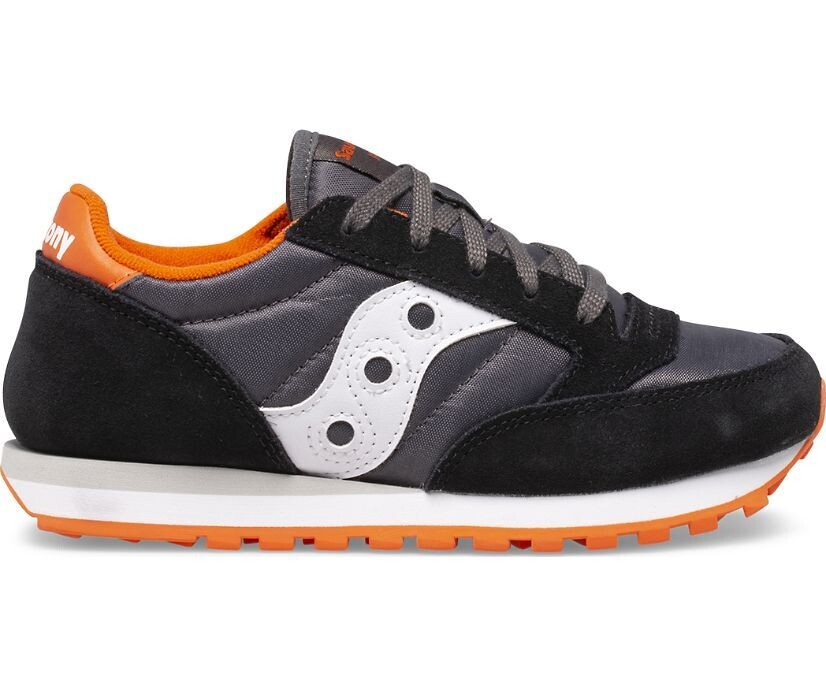 Sneakers Saucony Jazz Original Bambino grande Nero Arancio Grigio art. SK265128