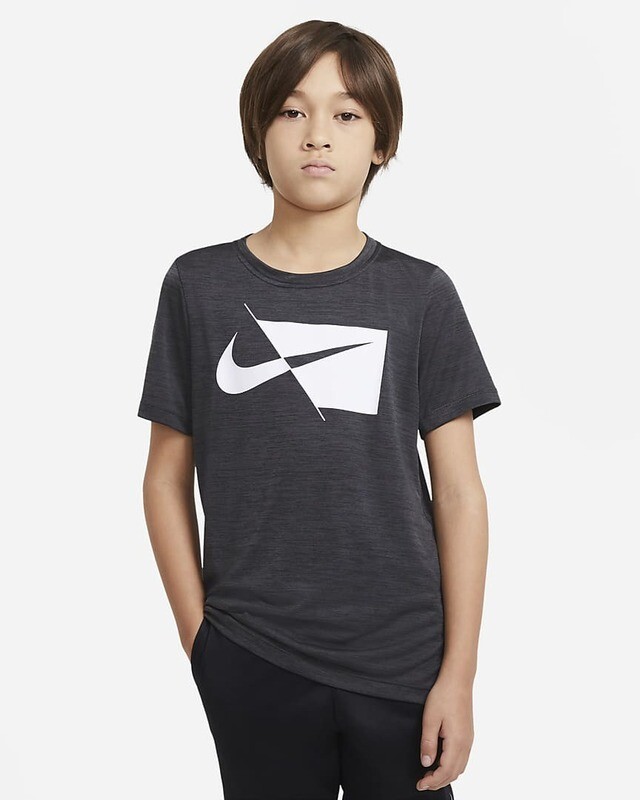 T- shirt Nike da training a manica corta Nera Ragazzo Art. DA0282 010