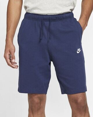 Pantaloncino Uomo Blu Nike Sportswear Club Cotone Midnight Shorts Navy Bianco art. BV2772 410
