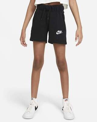 Shorts Nike in French Terry Nero Ragazza Sportswear Club Art. DA1405 010