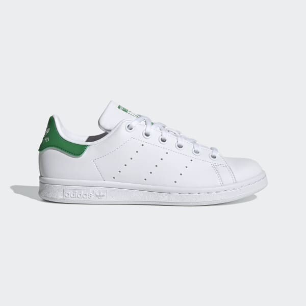 Stan Smith Classic Pelle Bianco Tallone Verde Primegreen Ragazzi JR GS art. FX7519