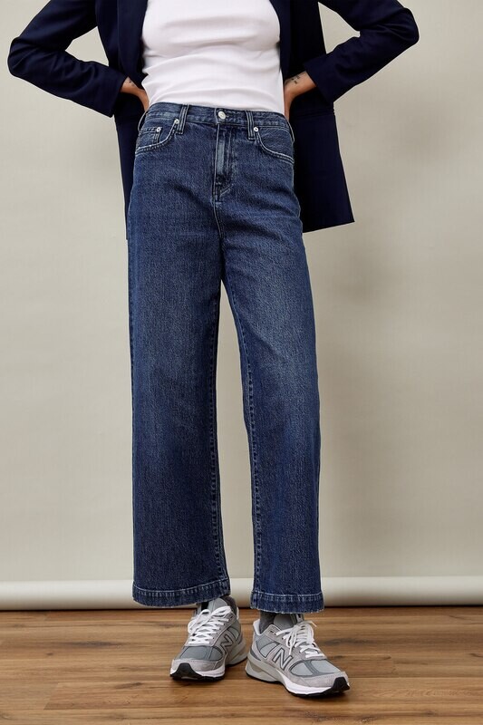 Jeans Marta Roy Roger's Vita Alta Wide Leg  true Blue Relaxed Fit art. A21RND091D4581937