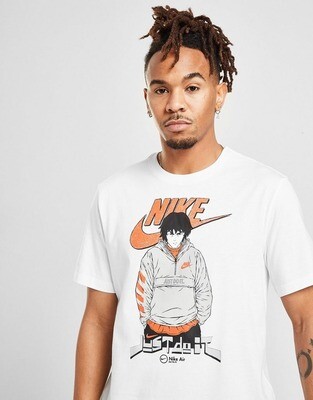 T-shirt Bianca Nike Manga Futura man print Nike X @vangoathe White art. DC9101 100