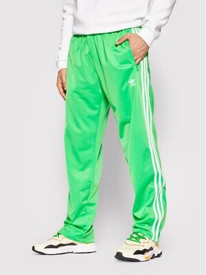 Pantalone Adidas Verde chiaro Mela uomo Firebird Regular tuta Strisce bianche art. H09032