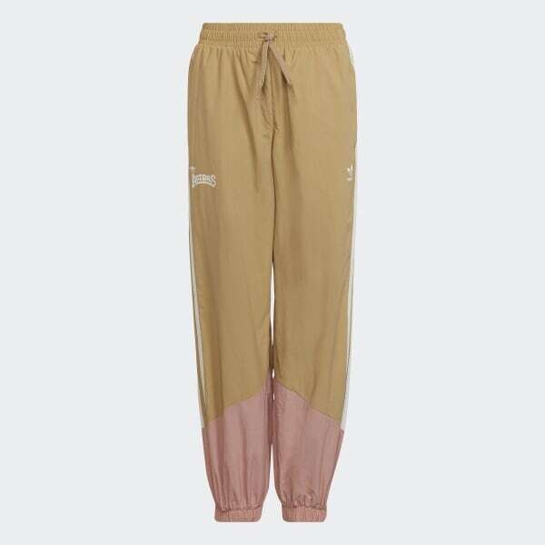 Pantalone Adidas Ragazza in tessuto Beige e Malva con elastico in vita Art. HC4541