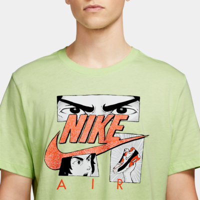 T-shirt Verde Lime Manga print Nike X @vangoathe Lime Green art. DB6151 383