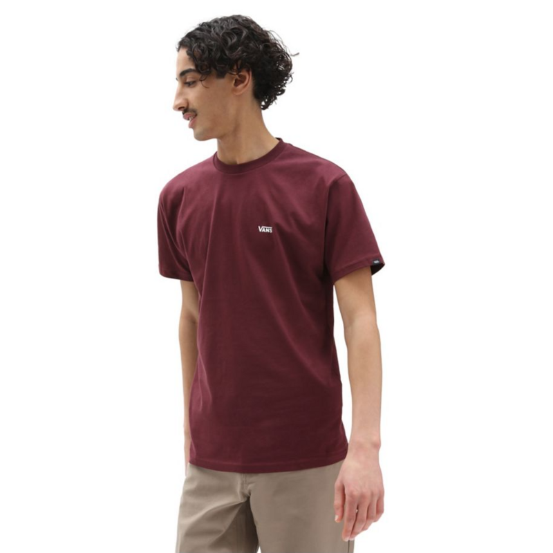 T-shirt Vans Bordeaux Bordò Port Royal Essential Logo Mini Left chest Unisex art. VN0A3CZEK1O