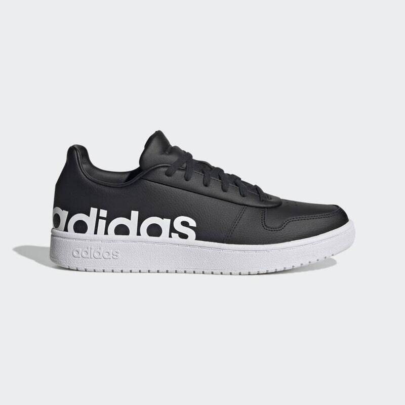 Adidas HOOPS 2.0 Uomo Nera con scritta laterale Adidas bianca art. GZ9119
