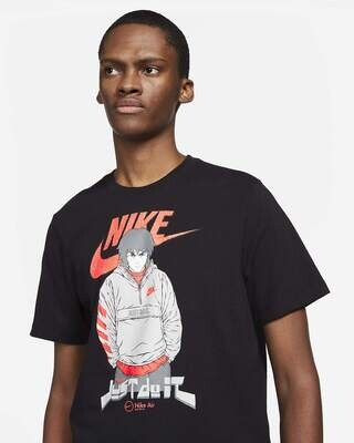 T-shirt Nero Nike Manga Futura man print Nike X @vangoathe Black art. DC9101 010