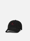 Cappello Jordan Nero Washed visiera curva Baseball Logo Jordan Rosso Cotone art. DC3673 011