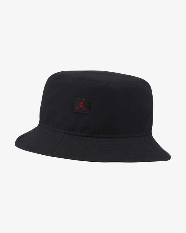 Cappello Jordan Jumpman delave Pescatora Nero Rosso Uomo Art. DC3687 011