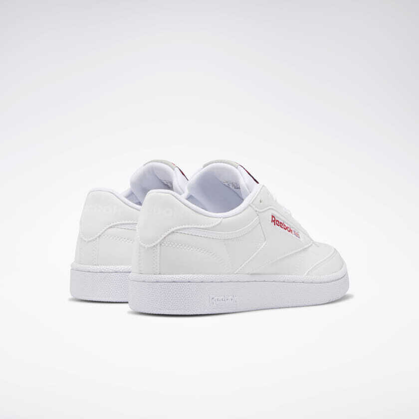 Sneakers Reebok Club C85 bianco logo rosso art. DV7240