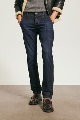 Jeans Scuro Uomo Roy Roger's con tasche America filotasca Slim fit art. A22RRU006D0210062