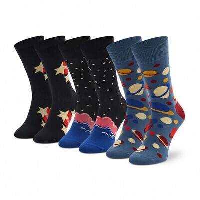 HAPPYSOCKS 3PACK OUTER SPACE GIFT SET