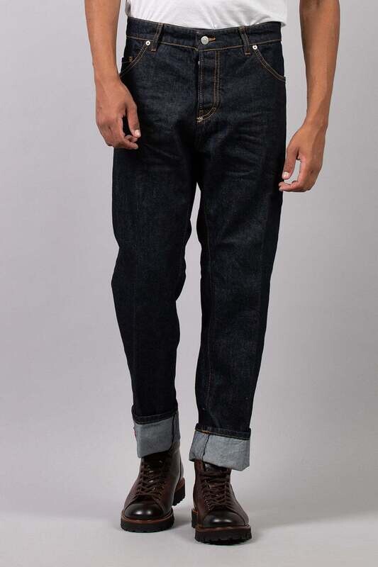 I'MBRIAN JEANS UOMO SCURO LARGO CARLOS CROPPED  LOOSE ART. CARLOSL1907