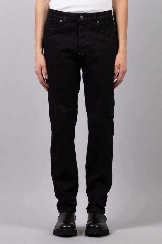 I'M BRIAN JEANS NERO UOMO REGULAR FIT LARGO MIRKO COTONE ART. MIRKOL1909