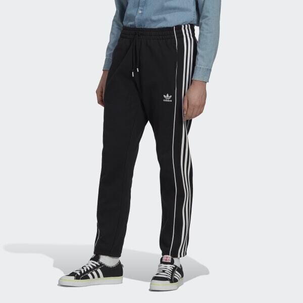 Pantalone Adidas Nero  Uomo REKIVE in French Terry art. HK7319