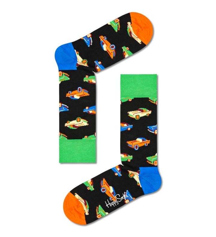 HAPPY SOCKS CAR SOCK NERO