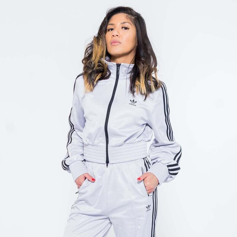 Giacca Adidas Donna Track Crop Grigio Argento shine Matte Silver Limited Edition art. HF7532