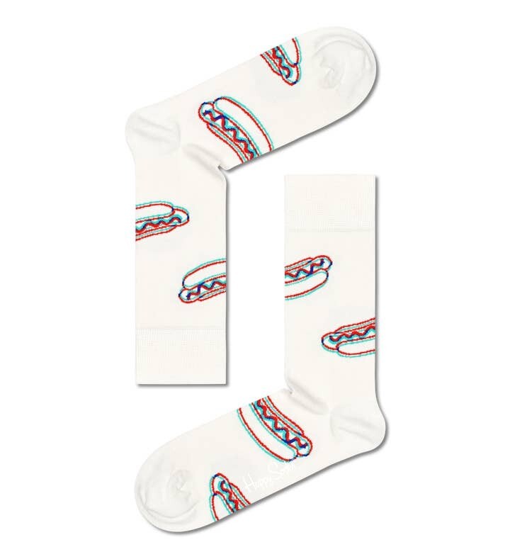 HAPPY SOCKS HOT DOG 3D SOCK BIANCO