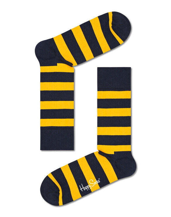 HAPPY SOCKS STRIPE SOCK GIALLO NERO