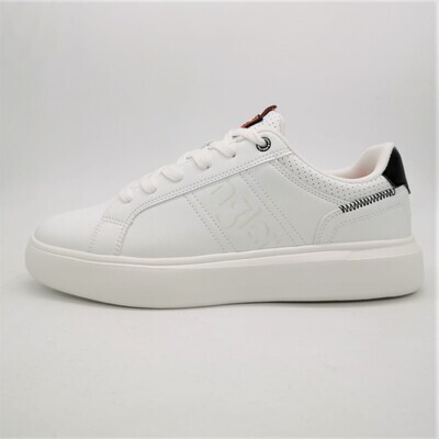 Wrangler Sneakers Uomo Bianco in Pelle para alta platform scarpe bianche art. WM31120A 098