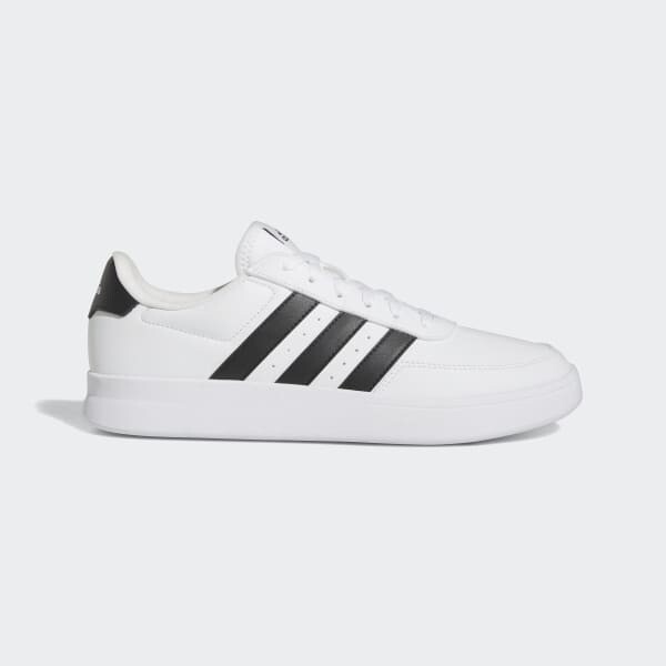 Adidas Breaknet 2.0 Uomo Pelle Bianca Strisce  Nere Sneakers bianche strisce Nero  art. HP9426