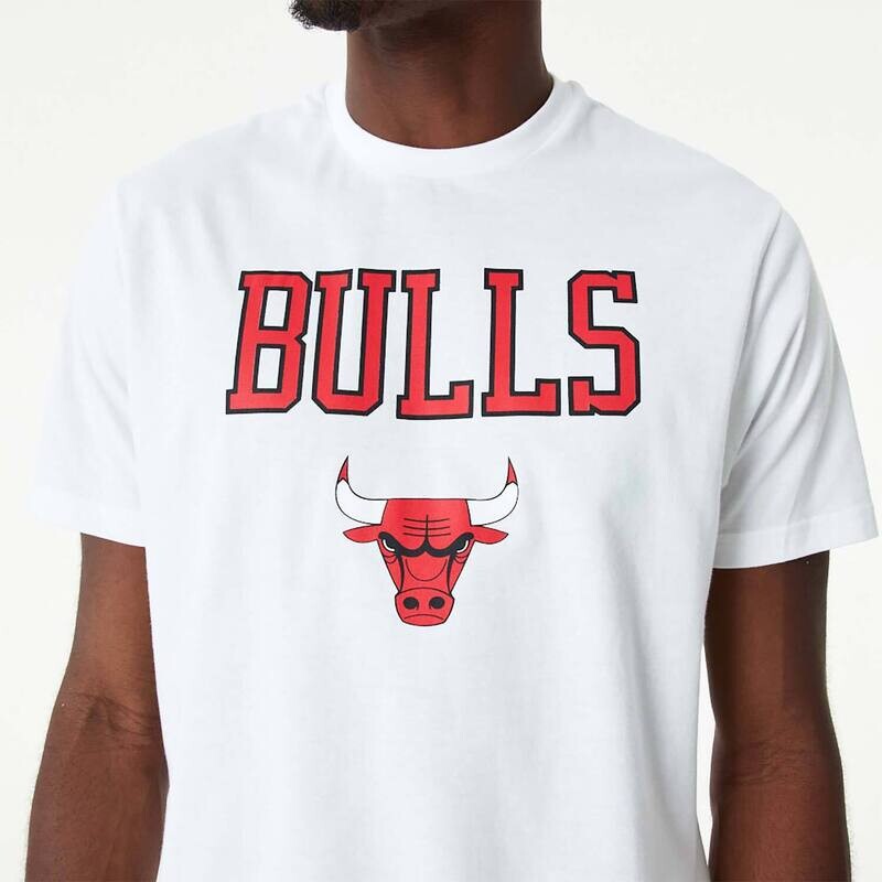 T-Shirt Bianca Chicago Bulls New Era NBA Team Logo bianco art. 60357046