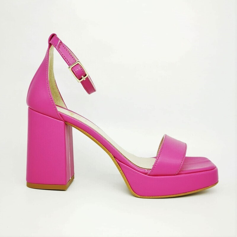 Sandali Fuxia Fucsia Rosa Fluo Colbaffo® Collection Scarpe donna con tacco grosso e plateau zeppa Tallonetto con cinturino alla caviglia punta quadrata Made in Italy art. CBD752 Sandali Fuxia Fucsia Rosa Fluo Colbaffo® Collection Scarpe donna con tacco grosso e plateau zeppa Tallonetto con cinturino alla caviglia punta quadrata Made in Italy art. CBD752