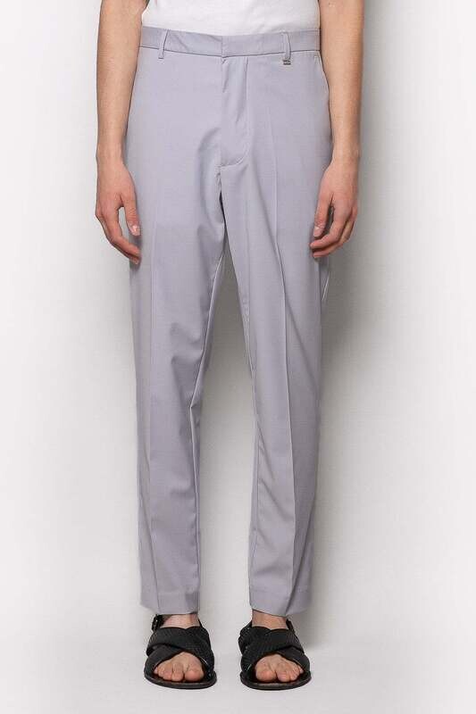 Pantalone Ghiaccio grigio uomo in  misto viscosa con tasca america regular fit  I'm Brian art. PA2407