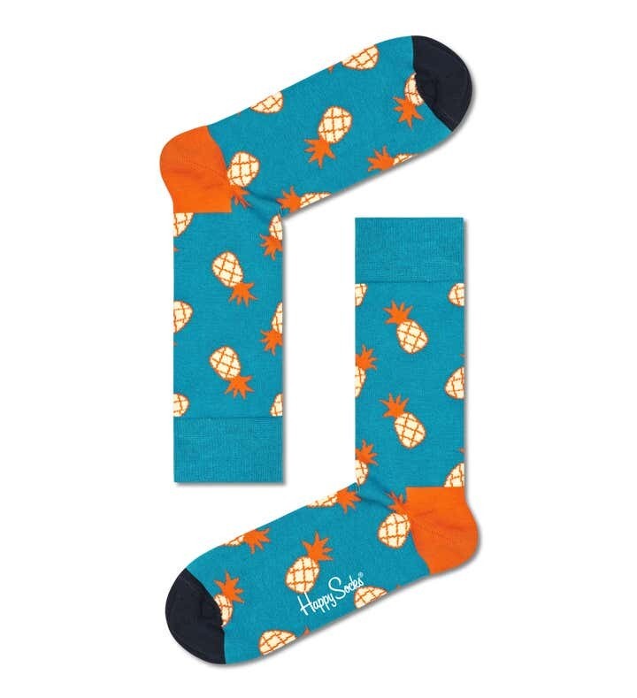 HAPPY SOCKS PINEAPPLE SOCK BLU PETROLIO